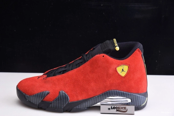 Reps TBkick Air 654459-670 Red Challenge Jordan 14 Retro 0709